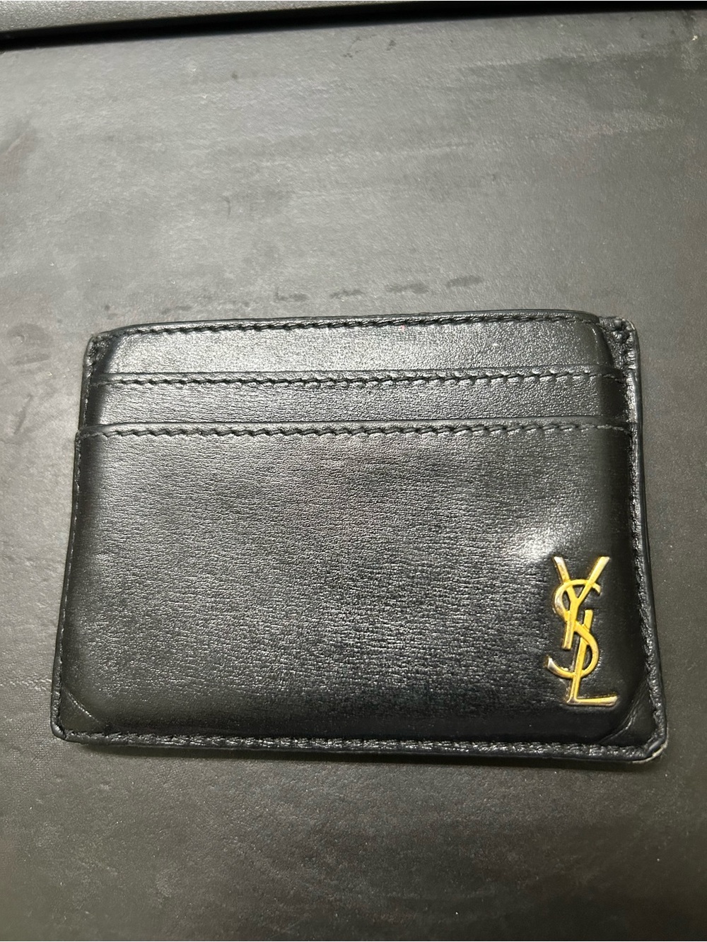 Saint Laurent card holder wallet black
